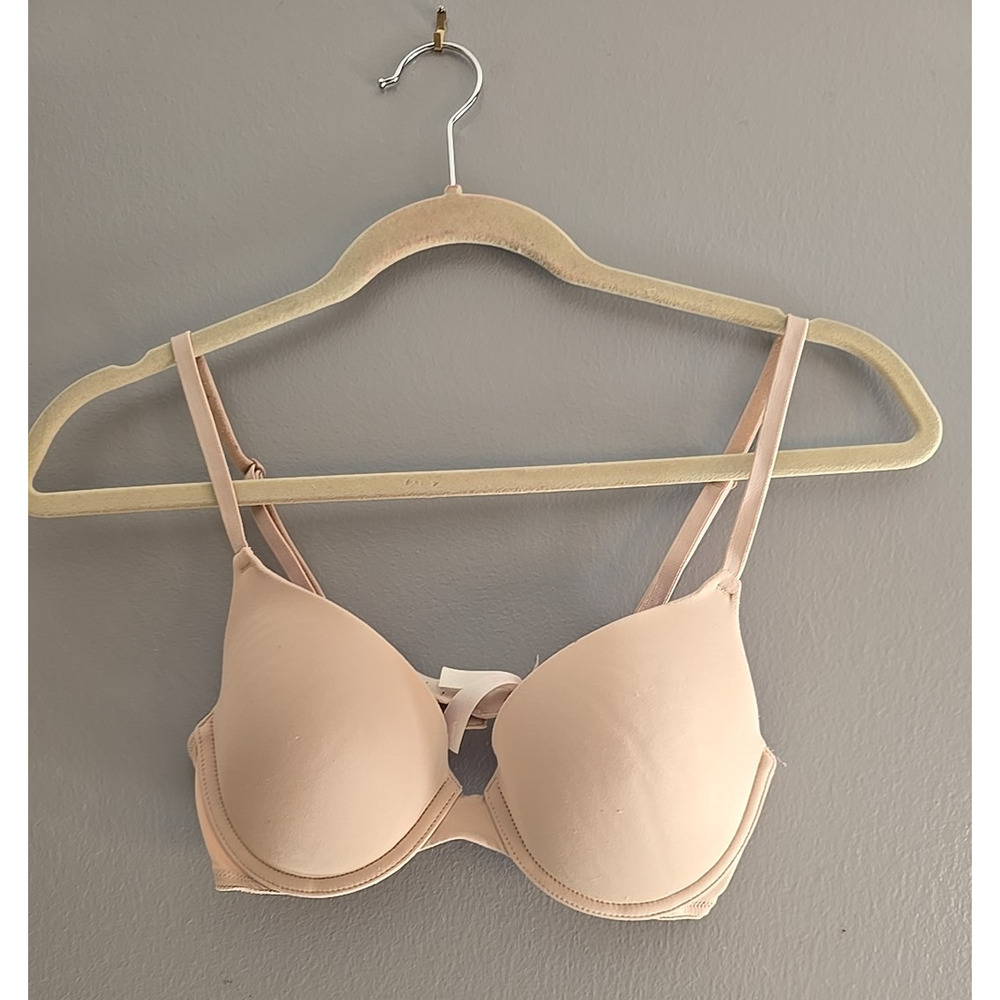 Victoria's Secret Beige Full Figure Convertible Adjustable Underwire Bra Sz 34B